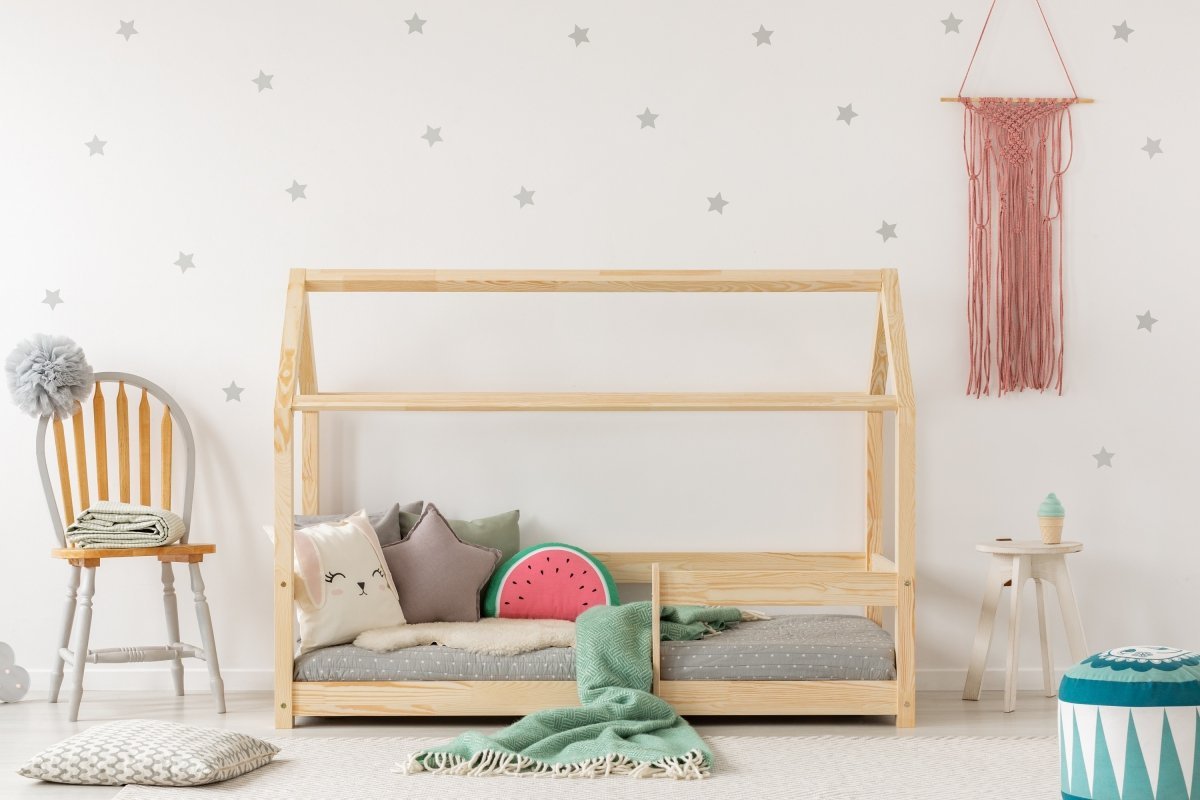 Lit cabane en bois Luce 90x200cm